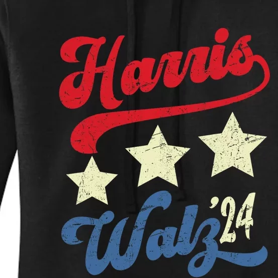 Harris Walz 2024 Election Kamala Harris Tim Waltz 2024 Women's Pullover Hoodie