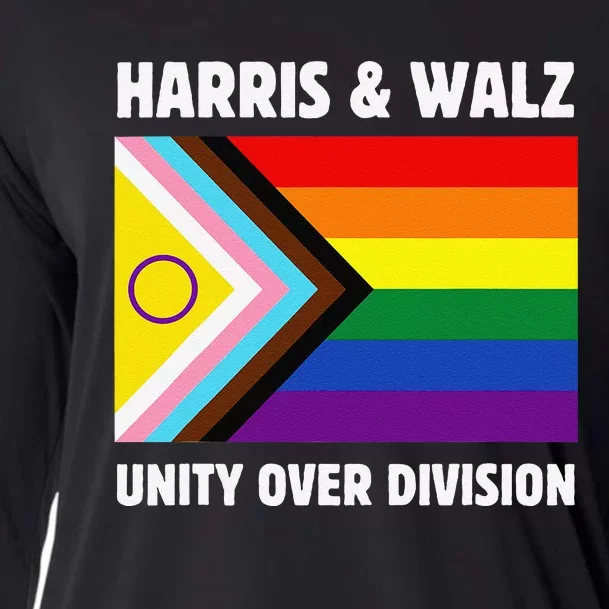 Harris Waltz 2024 Unity Over Division Gay Rights Cooling Performance Long Sleeve Crew