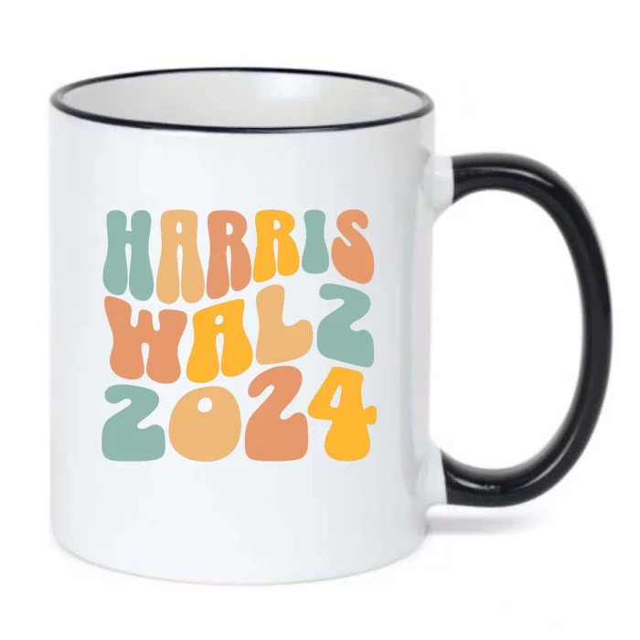 Harris Walz 2024 For President Kamala Harris Democrat Black Color Changing Mug