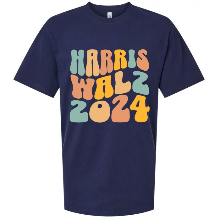 Harris Walz 2024 For President Kamala Harris Democrat Sueded Cloud Jersey T-Shirt