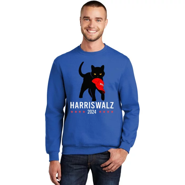 Harris Walz 2024 Cat Lady For Kamala Harris Against Trump Sweatshirt