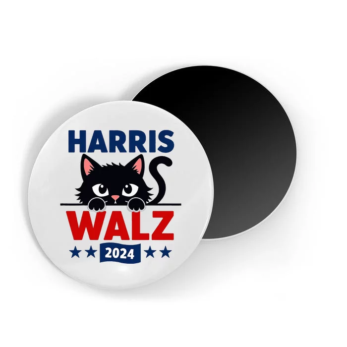 Harris Waltz 2024 Election Kamala Harris Cat Tim Waltz Magnet