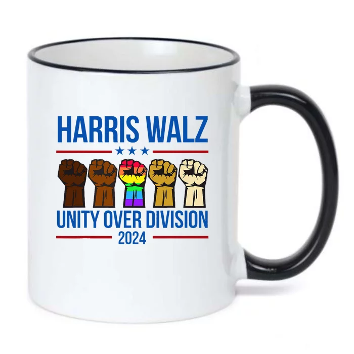 Harris Waltz 2024 Unity Over Division Black Color Changing Mug