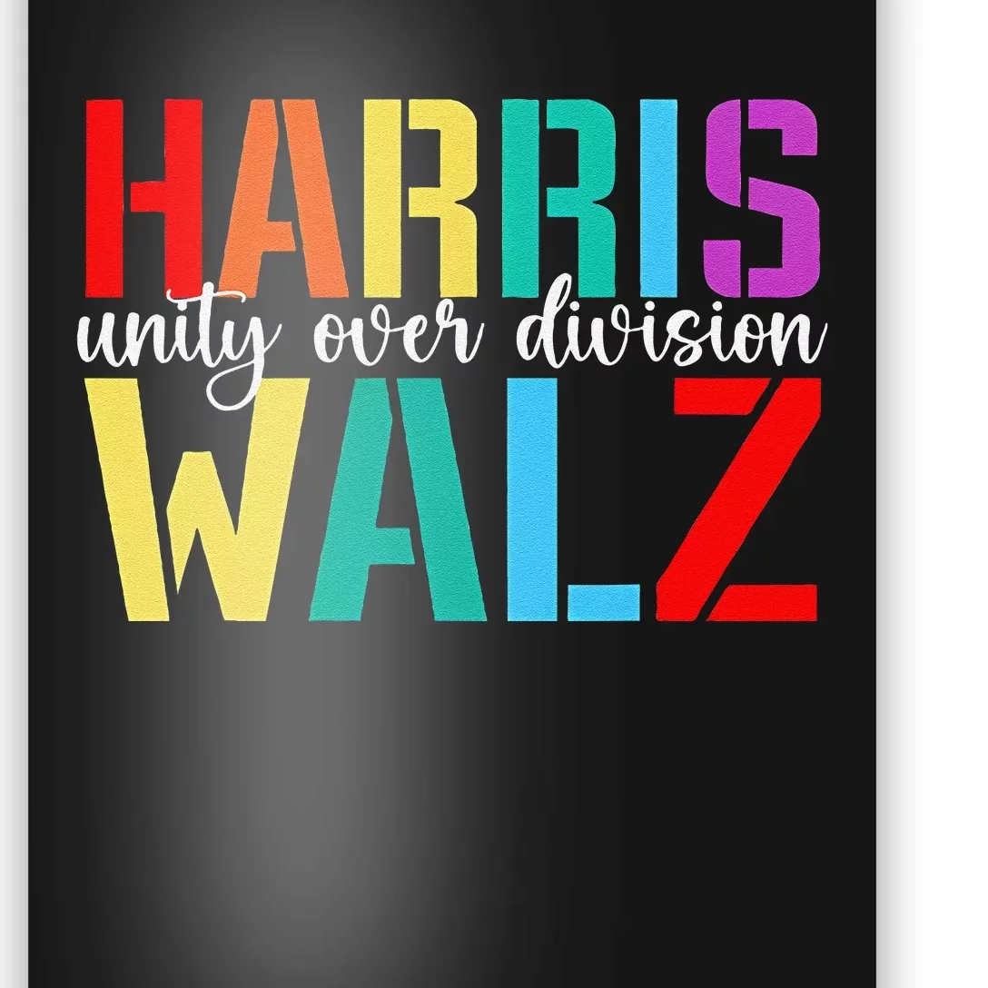 Harris Waltz 2024 Unity Over Division Poster