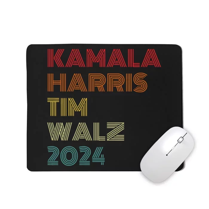 Harris Walz 2024 Kamala Harris Tim Walz Waltz Vintage Style Mousepad