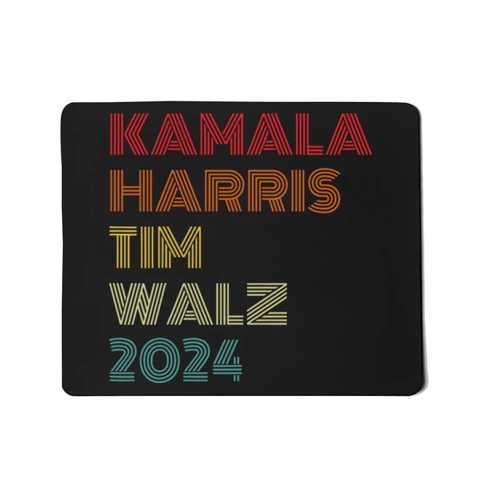 Harris Walz 2024 Kamala Harris Tim Walz Waltz Vintage Style Mousepad