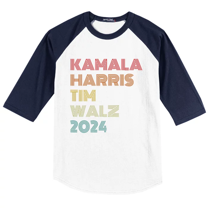 Harris Walz 2024 Kamala Harris Tim Walz Waltz Vintage Style Baseball Sleeve Shirt