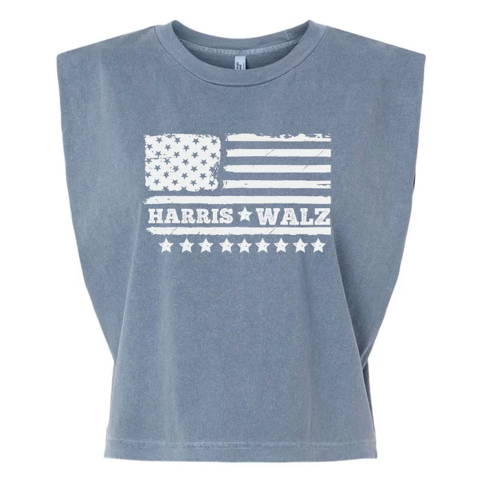 Harris Waltz 2024 Election Kamala Harris Tim Waltz 2024 Gift Garment-Dyed Women's Muscle Tee