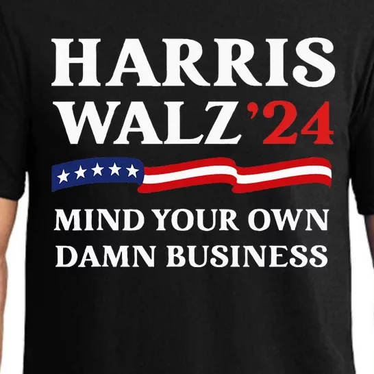 Harris Waltz 2024 Mind Your Own Damn Business Pajama Set