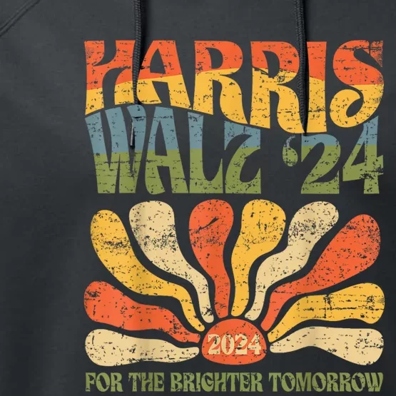 Harris Waltz 2024 Election Kamala Harris Tim Waltz 2024 Performance Fleece Hoodie