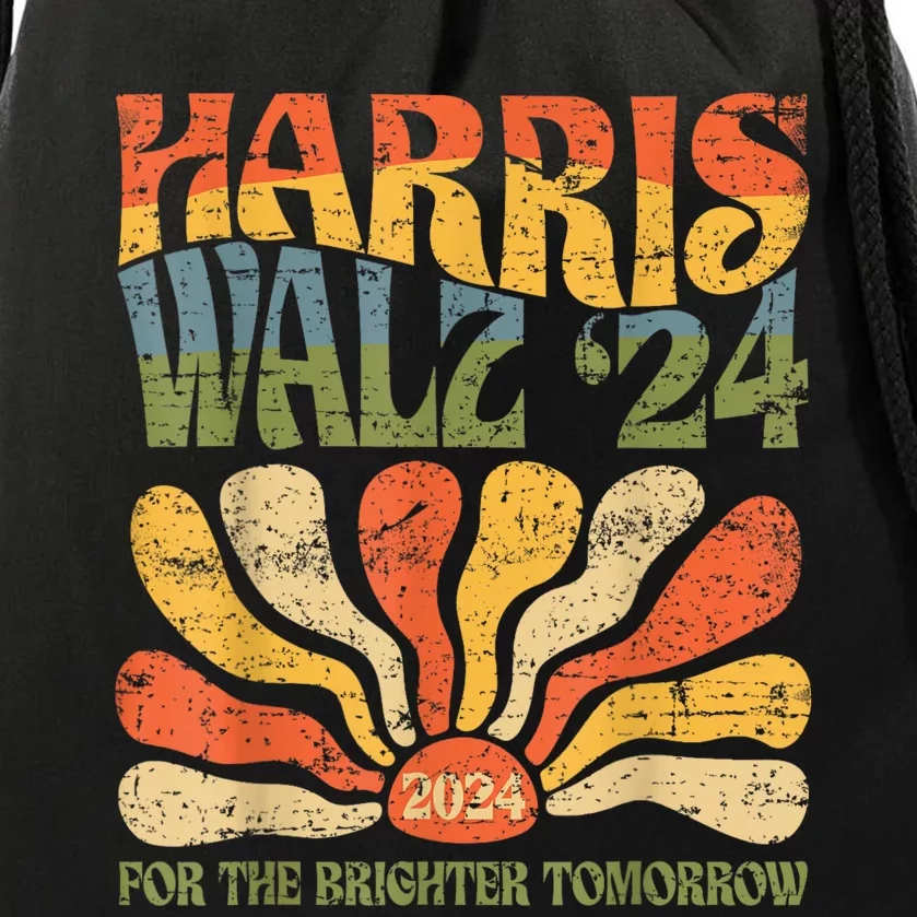 Harris Waltz 2024 Election Kamala Harris Tim Waltz 2024 Drawstring Bag