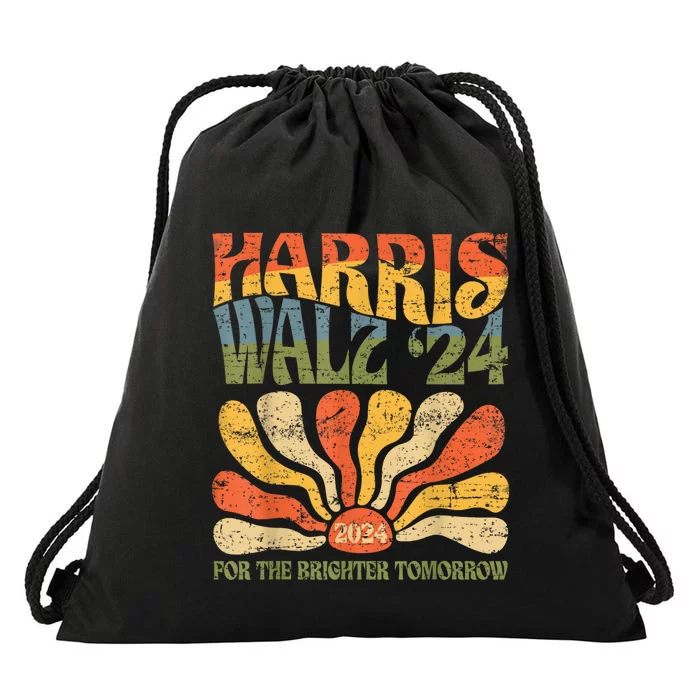 Harris Waltz 2024 Election Kamala Harris Tim Waltz 2024 Drawstring Bag