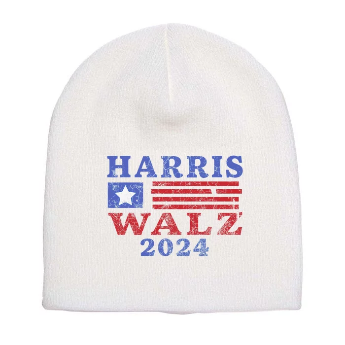 Harris Waltz 2024 Election Kamala Harris Tim Waltz 2024 Pro Kamala Harris Short Acrylic Beanie