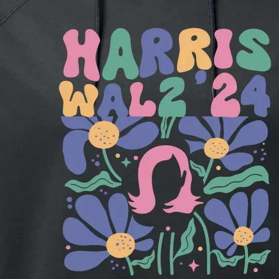 Harris Walz 24 Performance Fleece Hoodie