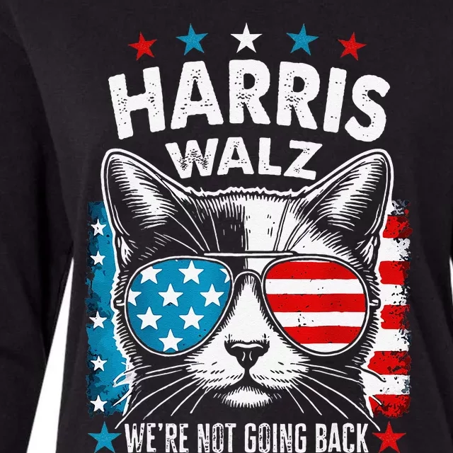 Harris Waltz 2024 Election Harris Waltz WeRe Not Going Back Gift Womens Cotton Relaxed Long Sleeve T-Shirt