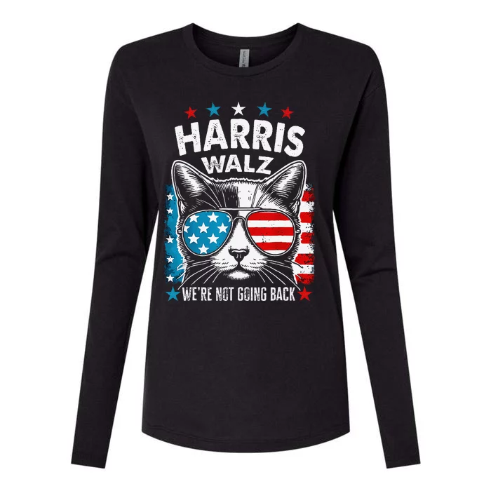 Harris Waltz 2024 Election Harris Waltz WeRe Not Going Back Gift Womens Cotton Relaxed Long Sleeve T-Shirt