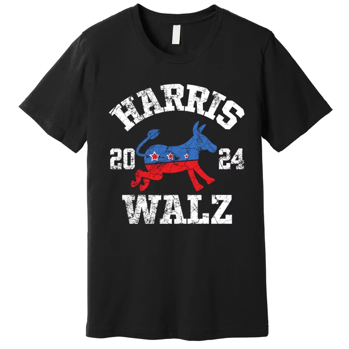 Harris Waltz 2024 Election Kamala Harris Tim Waltz 2024 Premium T-Shirt