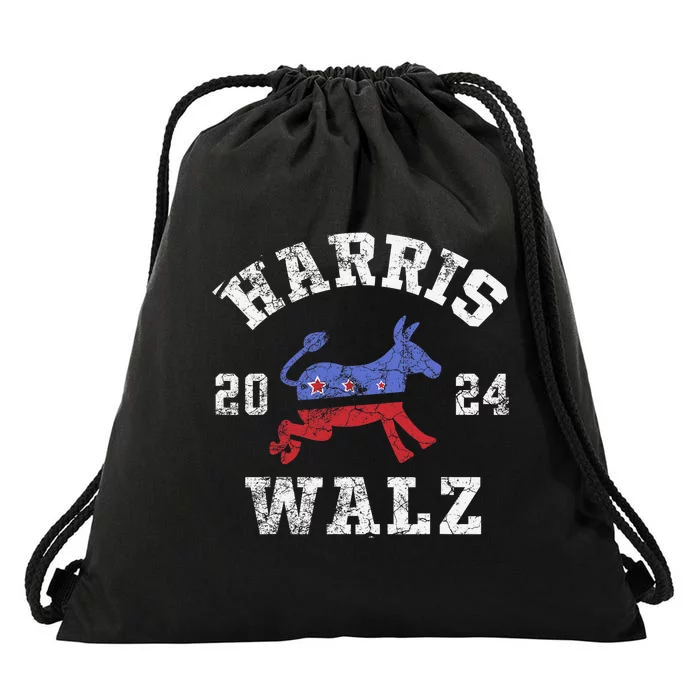 Harris Waltz 2024 Election Kamala Harris Tim Waltz Drawstring Bag