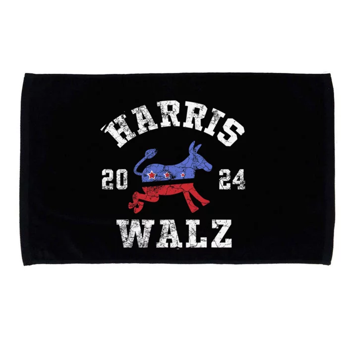 Harris Waltz 2024 Election Kamala Harris Tim Waltz Microfiber Hand Towel