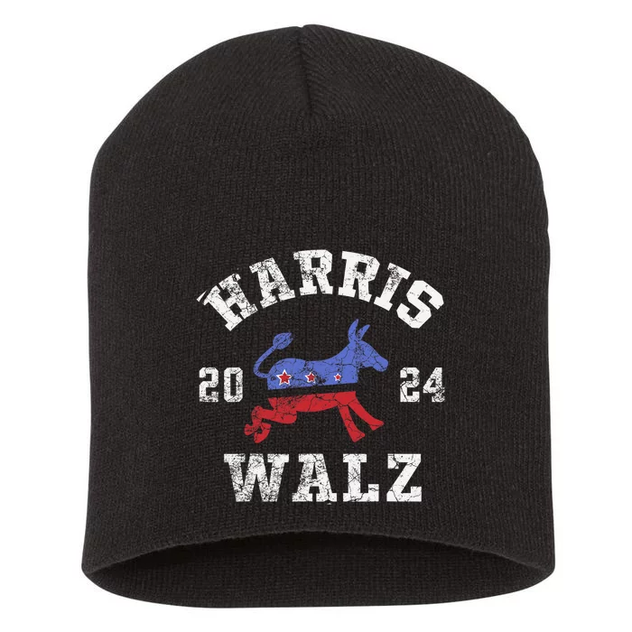 Harris Waltz 2024 Election Kamala Harris Tim Waltz Short Acrylic Beanie