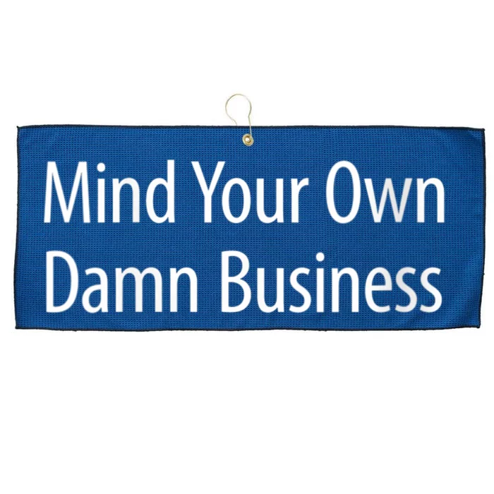 Harris Walz 2024 Mind Your Own Damn Business Large Microfiber Waffle Golf Towel