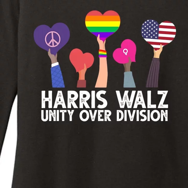 Harris Waltz 2024 Unity Over Division Lgbtq Equality Womens CVC Long Sleeve Shirt