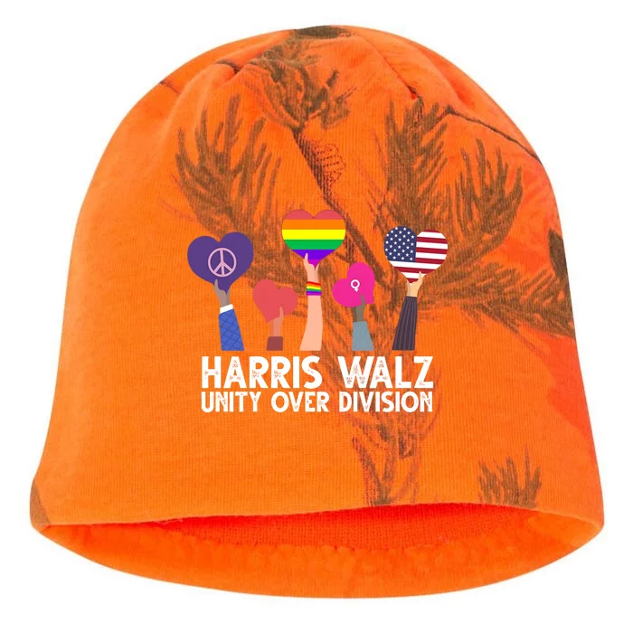 Harris Waltz 2024 Unity Over Division Lgbtq Equality Kati - Camo Knit Beanie