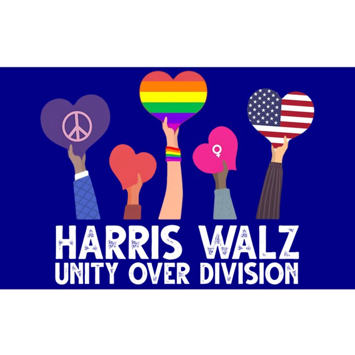 Harris Waltz 2024 Unity Over Division Lgbtq Equality Bumper Sticker