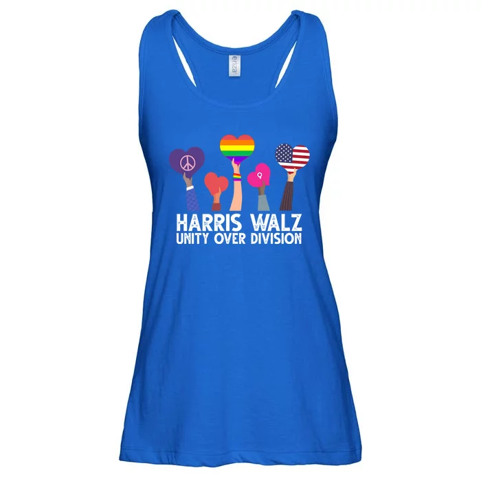 Harris Waltz 2024 Unity Over Division Lgbtq Equality Ladies Essential Flowy Tank