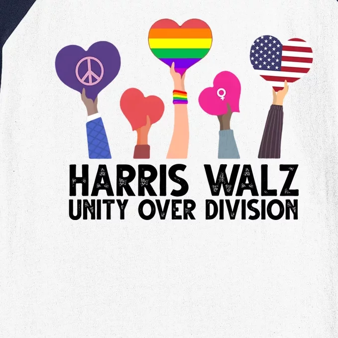 Harris Waltz 2024 Unity Over Division Lgbtq Equality Baseball Sleeve Shirt