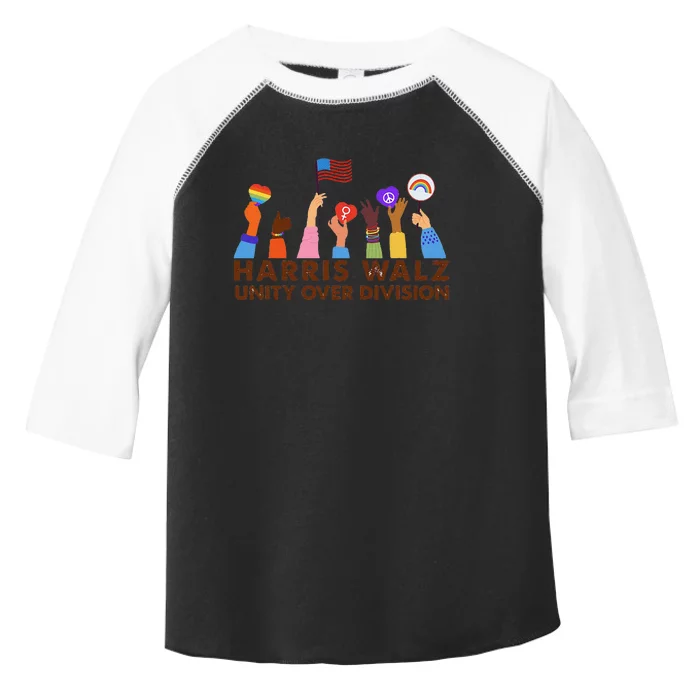 Harris Waltz 2024 Unity Over Division Gift Toddler Fine Jersey T-Shirt