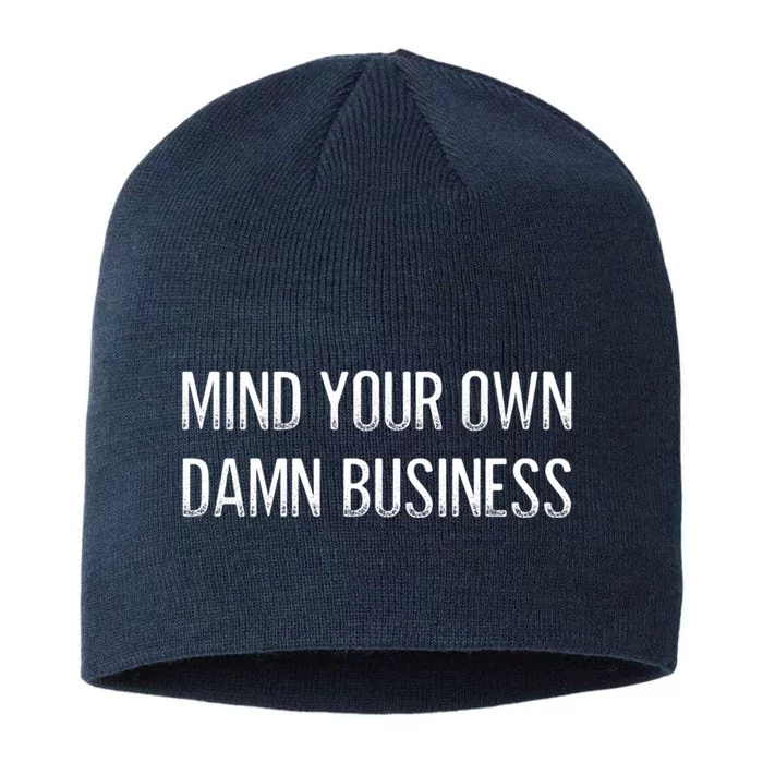 Harris Walz 2024 Mind Your Own Damn Business 8 1/2in Sustainable Knit Beanie