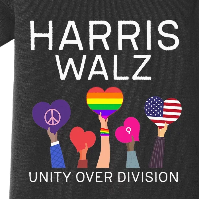 Harris Waltz 2024 Unity Over Division Baby Bodysuit