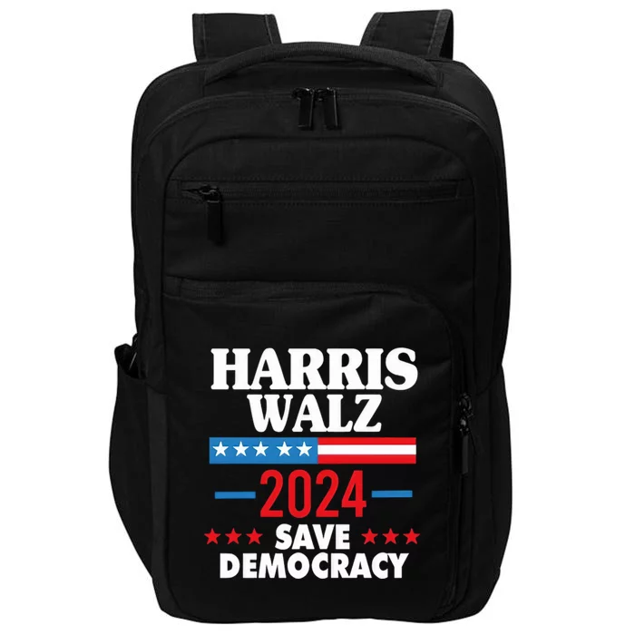 Harris Walz 2024 Save Democracy Impact Tech Backpack