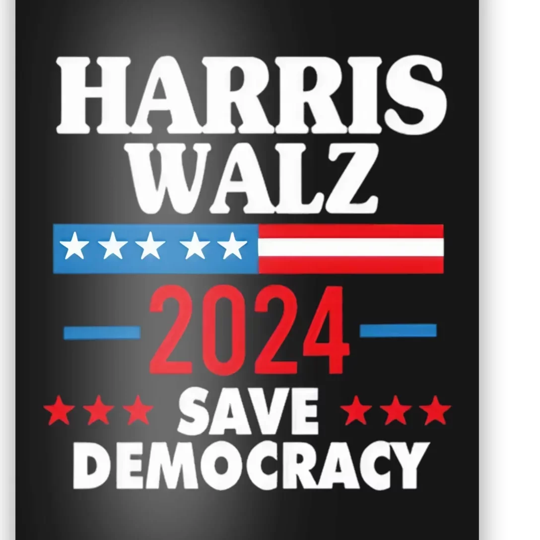 Harris Walz 2024 Save Democracy Poster