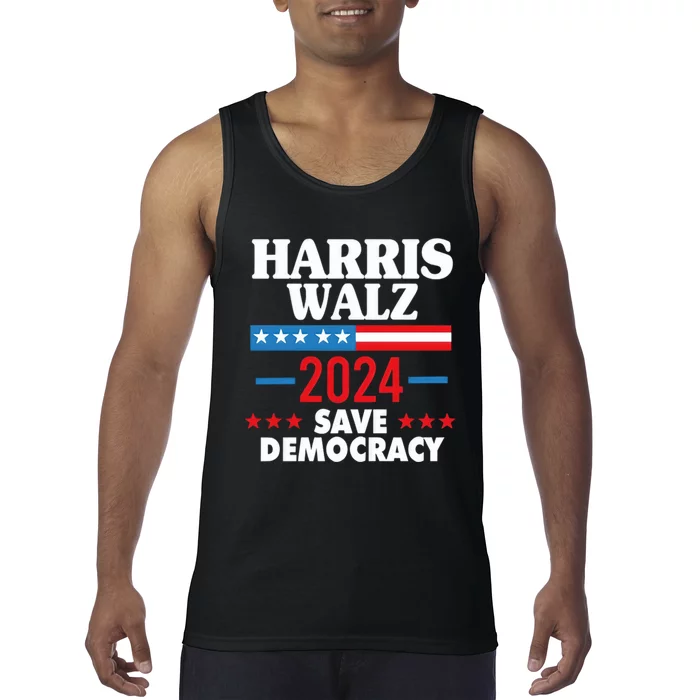 Harris Walz 2024 Save Democracy Tank Top