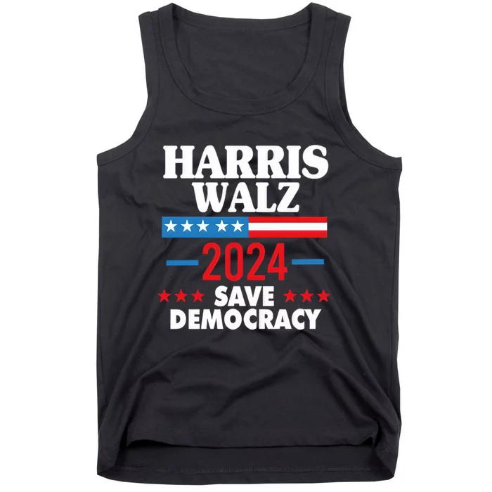 Harris Walz 2024 Save Democracy Tank Top