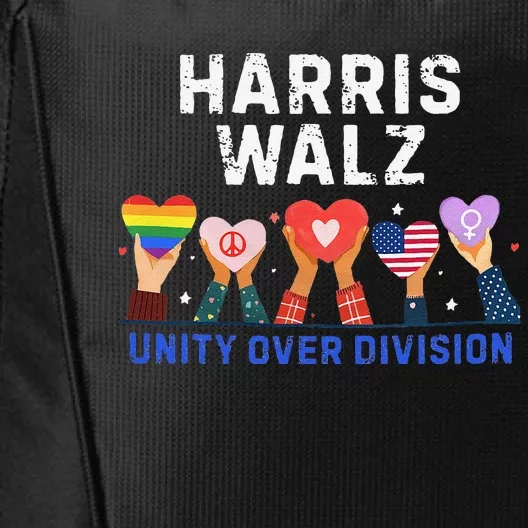 Harris Walz 2024 Unity Over Division Harris Walz 2024 City Backpack