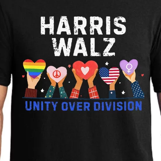 Harris Walz 2024 Unity Over Division Harris Walz 2024 Pajama Set