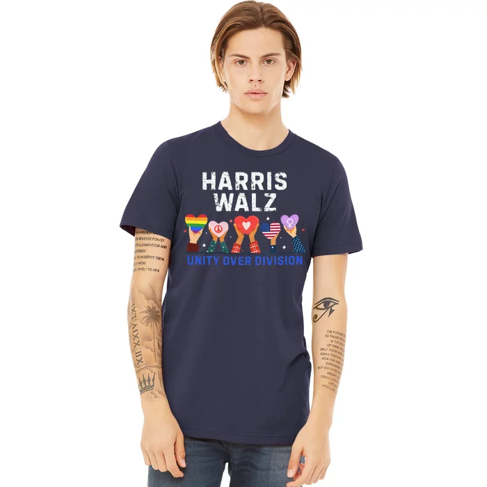 Harris Walz 2024 Unity Over Division Harris Walz 2024 Premium T-Shirt