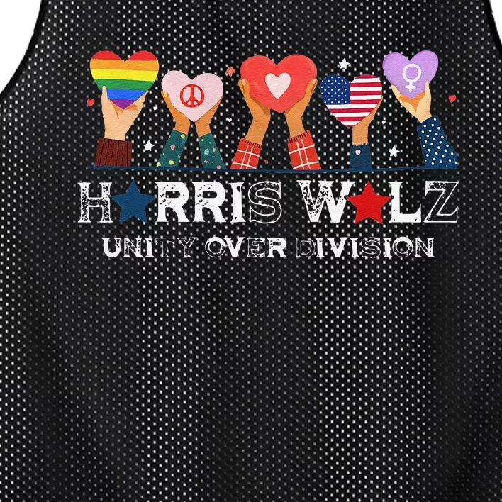 Harris Walz 2024 Unity Over Division Harris Walz 2024 Mesh Reversible Basketball Jersey Tank