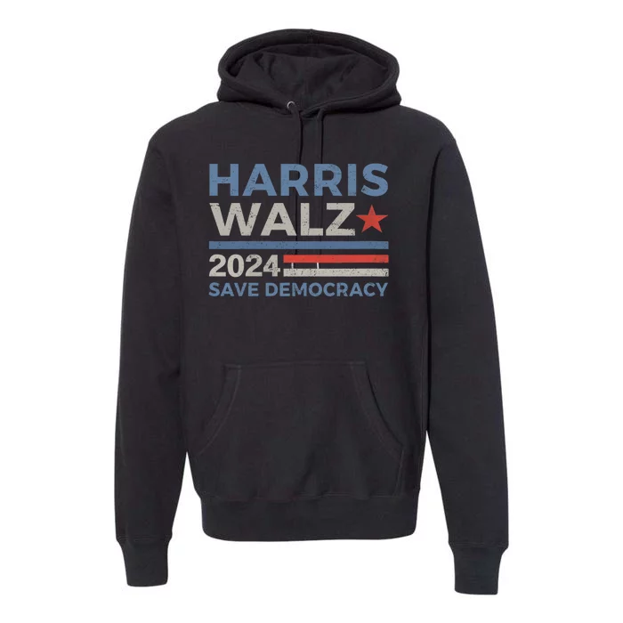 Harris Waltz 2024 Vice President Kamala Harris Tim Walz 2024 Premium Hoodie