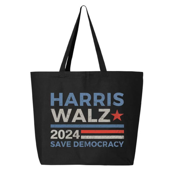 Harris Waltz 2024 Vice President Kamala Harris Tim Walz 2024 25L Jumbo Tote