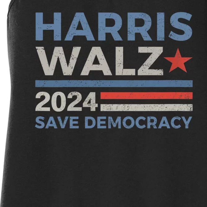 Harris Waltz 2024 Vice President Kamala Harris Tim Walz 2024 Women's Racerback Tank