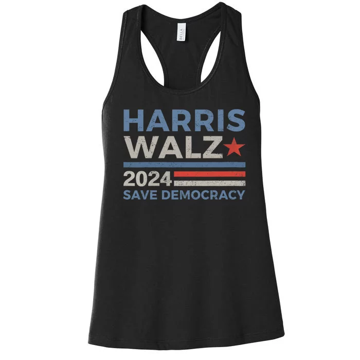 Harris Waltz 2024 Vice President Kamala Harris Tim Walz 2024 Women's Racerback Tank