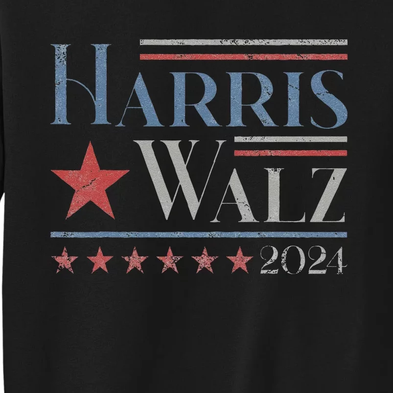 Harris Waltz 2024 Election Vote Kamala Harris Tim Waltz 2024 Tall Sweatshirt