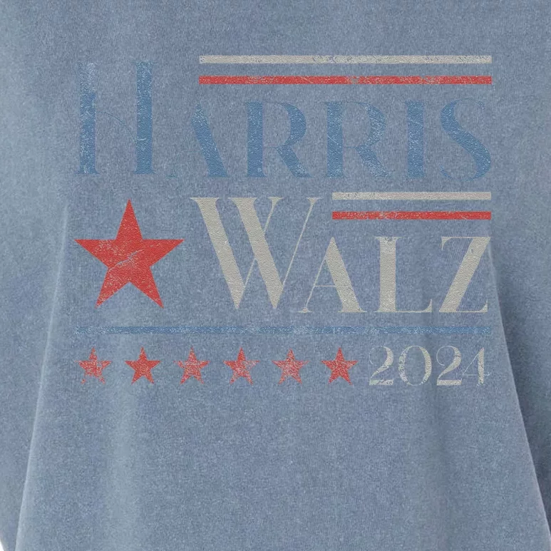 Harris Waltz 2024 Election Vote Kamala Harris Tim Waltz 2024 Garment-Dyed Women's Muscle Tee