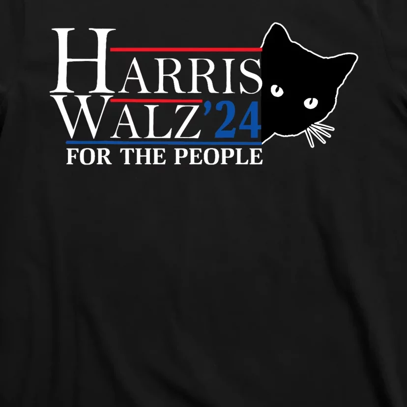 Harris Waltz 2024 For The People Cat Lady Kamala Harris 2024 T-Shirt