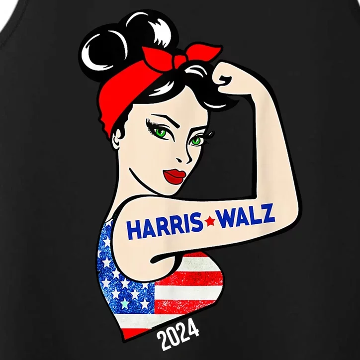 Harris Waltz 2024 Election Female Strong Performance Tank