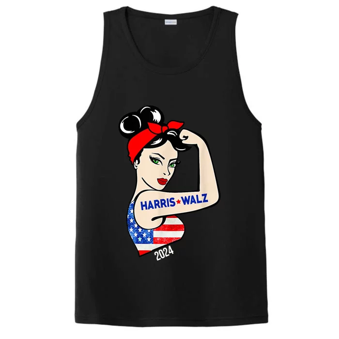 Harris Waltz 2024 Election Female Strong Performance Tank